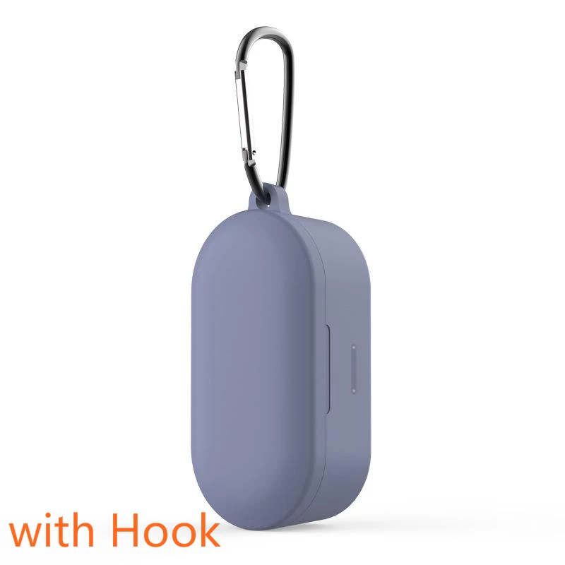 A PURPLE 1 шт. защитный чехол для QCY T1S/QS2 Bluetooth гарнитура Набор Bluetooth гарнитура силиконовый рукав гарнитура крышка с крючком аксессуары - Цвет: A PURPLE