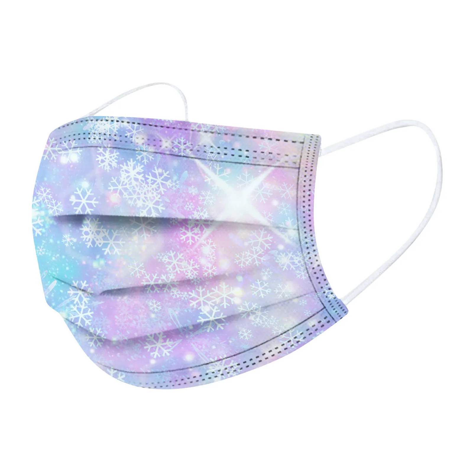 Маски с принтом Санта Клауса для взрослых мужчин женщин рождественские снежинки