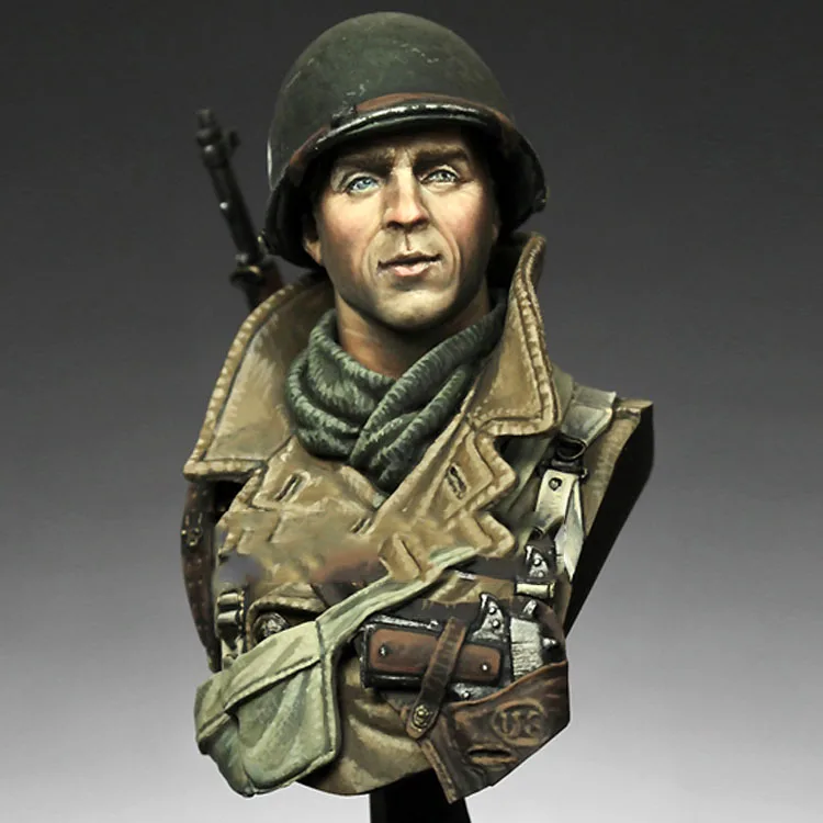 1/10 шкала Неокрашенная Смола Бюст победы коллекции bastogne бюст|Наборы для сборки