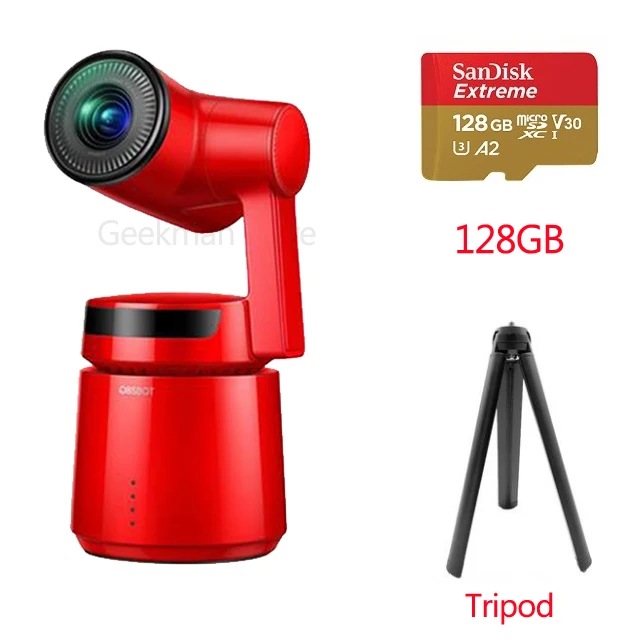 Жёлтый / золотой OBSBOT Tail Auto-Director AI camera Track auto zoom capture до 4 K/60fps vs insta360 one x evo 360 camera - Цветной: Жёлтый / золотой