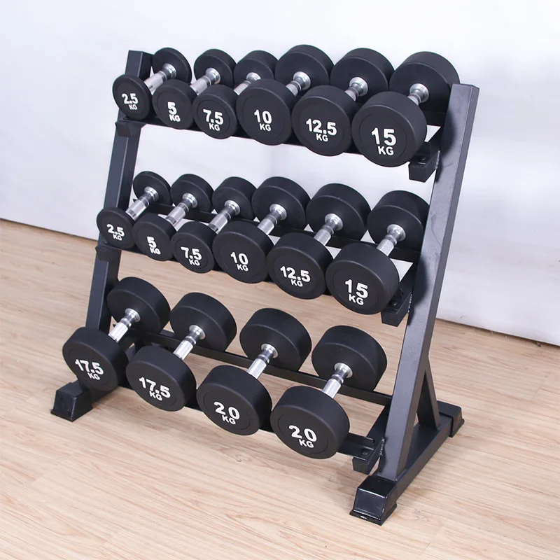 Chrome Dumbbell Rack Technogym