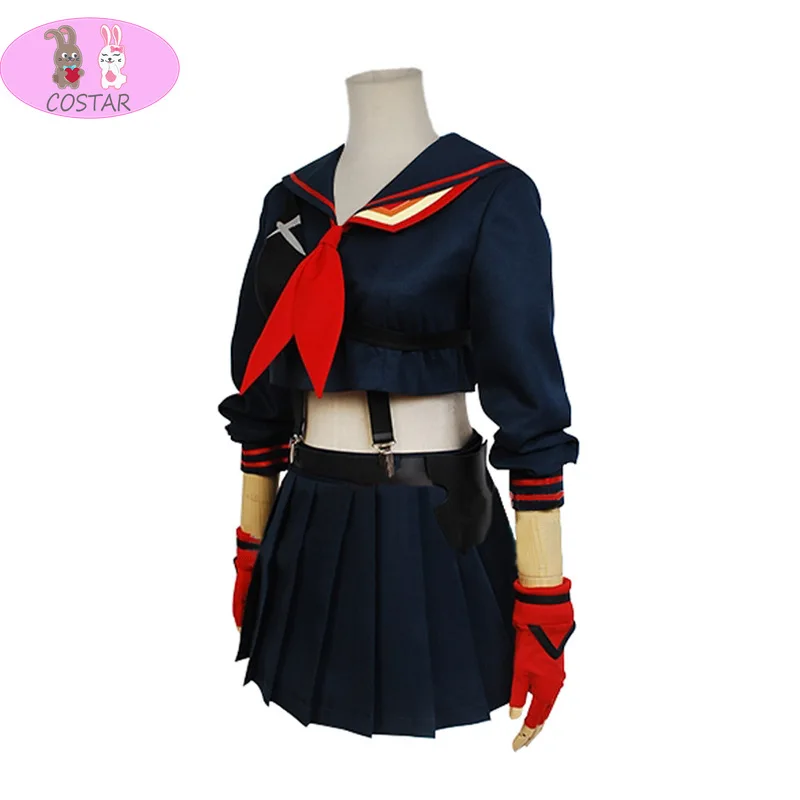COSTAR японский аниме KILL La Matoi Ryuko косплей костюм футболка юбка перчатки школьная
