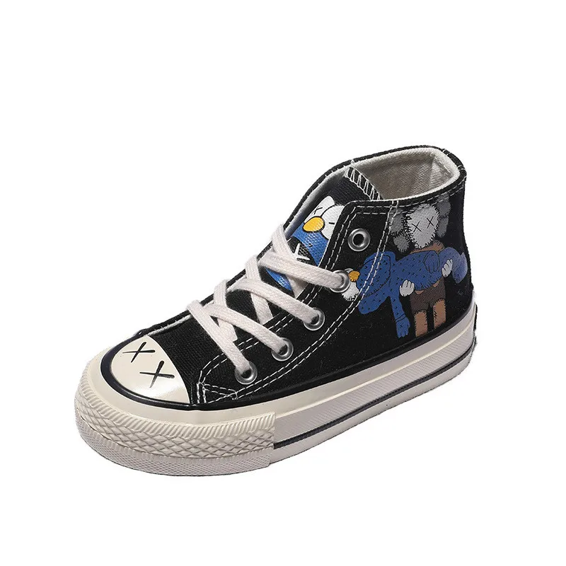 

Canvas for Children Girls Boys Kids Casual Shoes Cartoon Printing Canvas Shoes Flats Toddler Boy Shoes Lace Up Fashion New