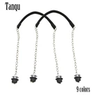 Новинка, плоская Серебряная длинная толстая одинарная цепь Tanqu с пряжкой OT, серебряные винты для Obag O bag, ручки для женской сумки, 1 пара