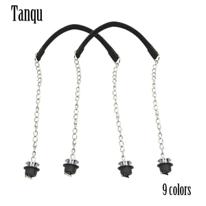 Новинка, плоская Серебряная длинная толстая одинарная цепь Tanqu с пряжкой OT, серебряные винты для Obag O bag, ручки для женской сумки, 1 пара