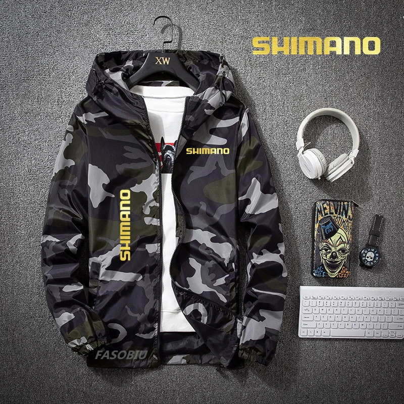 

Новая рыболовная куртка, тонкая Мужская дышащая рыболовная рубашка, быстросохнущее пальто, камуфляжная одежда, весна-осень, одежда для рыба...