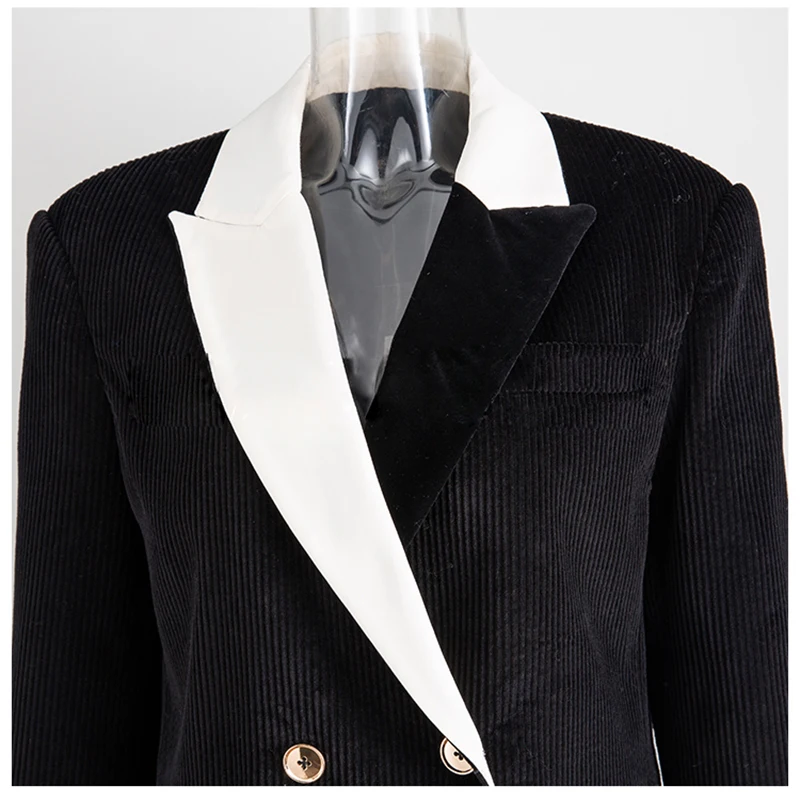 Высокое качество новейший зимний подиумный 2019 дизайнерский Блейзер Женский