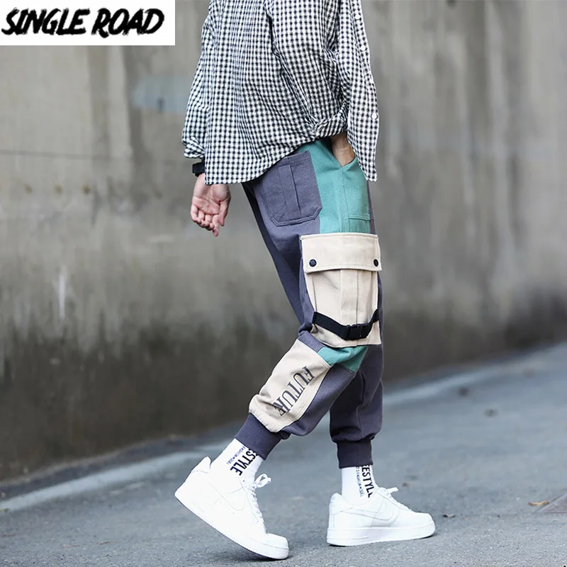 Мужские спортивные штаны карго с боковыми карманами в стиле