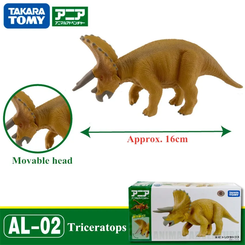 

Оригинальные фигурки Tomy Mini Animal Advanture Anime Triceratops, развивающие игрушки для детей на день рождения 496274