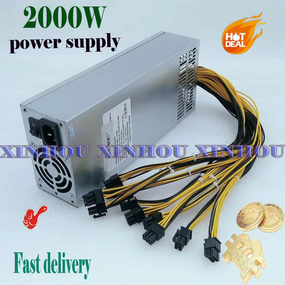Блок питания для Antminer S9K S9 Z15 Z11 K5 Z9 Z9mini L3 + T9 B7 Ebit E9i E10.2 E10.1 E9.3 2000 Вт | Компьютеры и офис