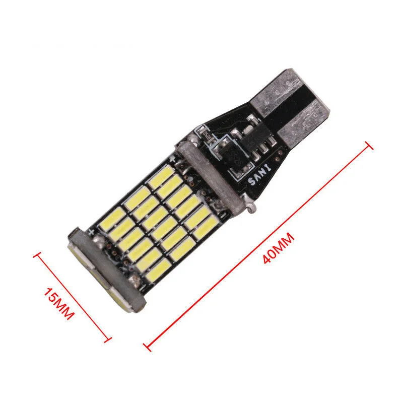 

Светодиодные лампы T15 W16W, поворотники, широкий угол 45 SMD 4014 6000K, мотоциклетные лампы