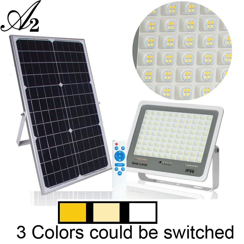 

A2 100-500 Вт светодиодный солнечный светильник ing 3 цвета Температура теплый белый холодный светильник супер яркий Светодиодный точечный свети...