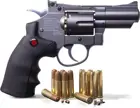 Crosman SNR357 .177-Калибр гранул4,5 мм BB CO2-Powered вздернутым носом револьвер, черногосерого цветов, металлический настенный знак