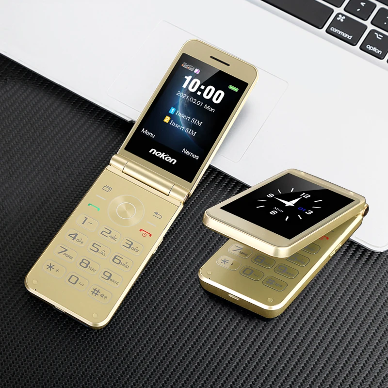 Основные Ederly двойной Дисплей Флип Мобильный телефон для мобильного телефона 2G GSM