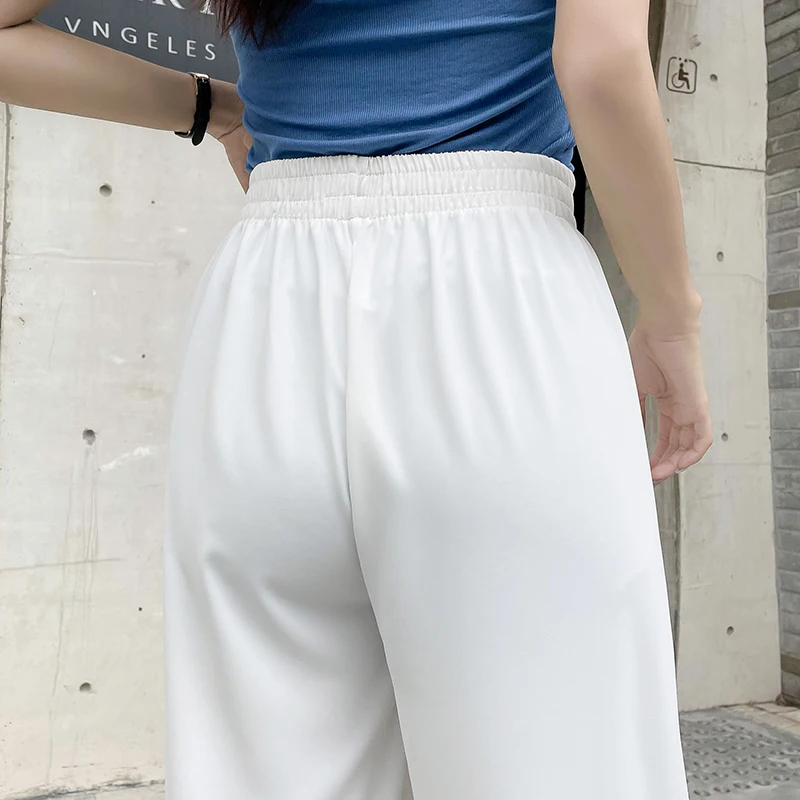 

2021 Spring and Summer Wide-Leg Pants Women's Drape Summer All-Match Loose-Fitting Slim Casual Straight-Leg Slimming Trousers