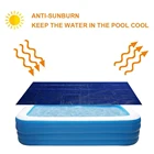 Прямоугольный надувной чехол для бассейна, пылезащитный прямоугольный чехол для бассейна, водонепроницаемый напольный коврик для сада на открытом воздухе