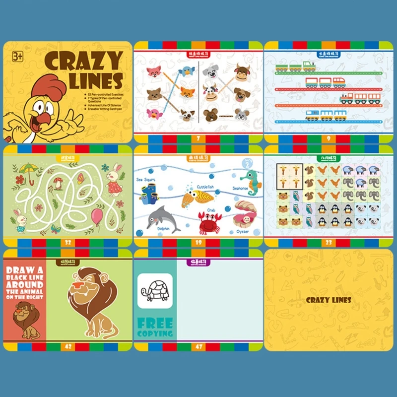

1Set Baby Math Toy Graffiti Art Paper Board Matching Toy for Activity Centers Stimulation Drawing Art Paper Play Toys