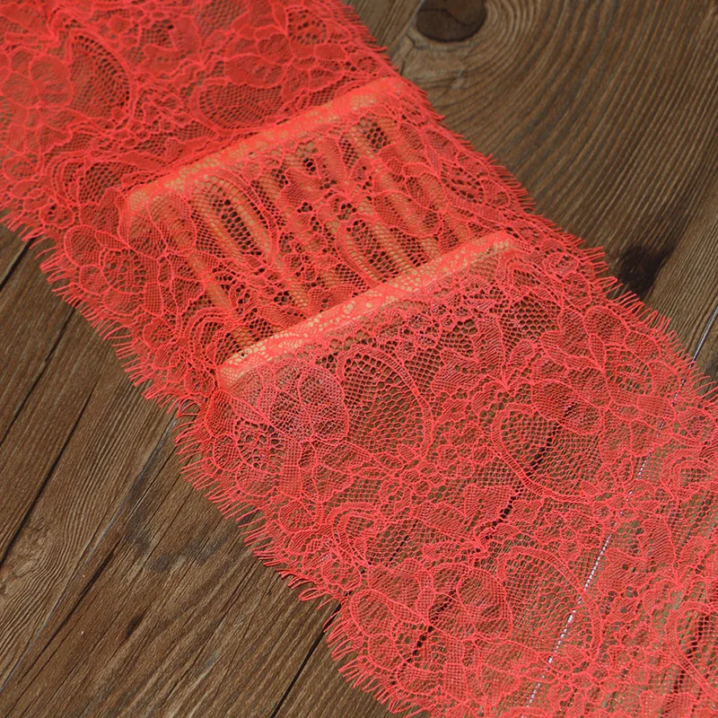3 ярда 16 см ширина высокое качество ручная работа красный цветочный узор ресницы
