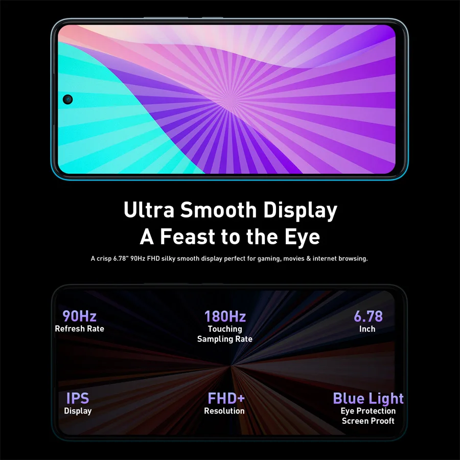 Смартфон глобальная версия Infinix hot 11S 4 Гб 64 6 78 дюйма FHD + аккумулятор 5000 мАч камера 50