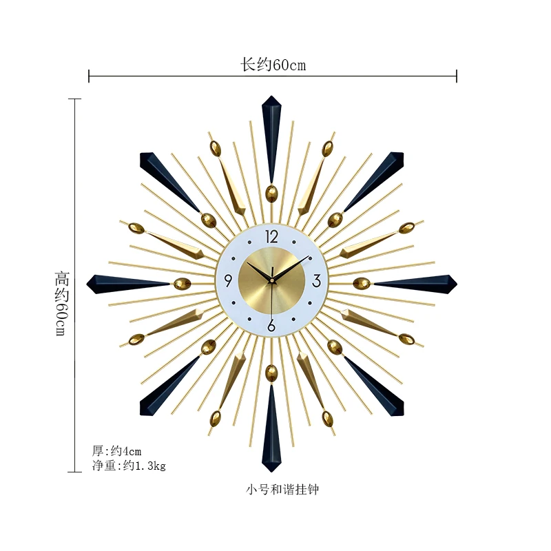 

Gold Large Wall Clock Living Room Nordic Silent Digital Wall Clock Creative Luxury Klokken Wandklokken Home Decoration 22