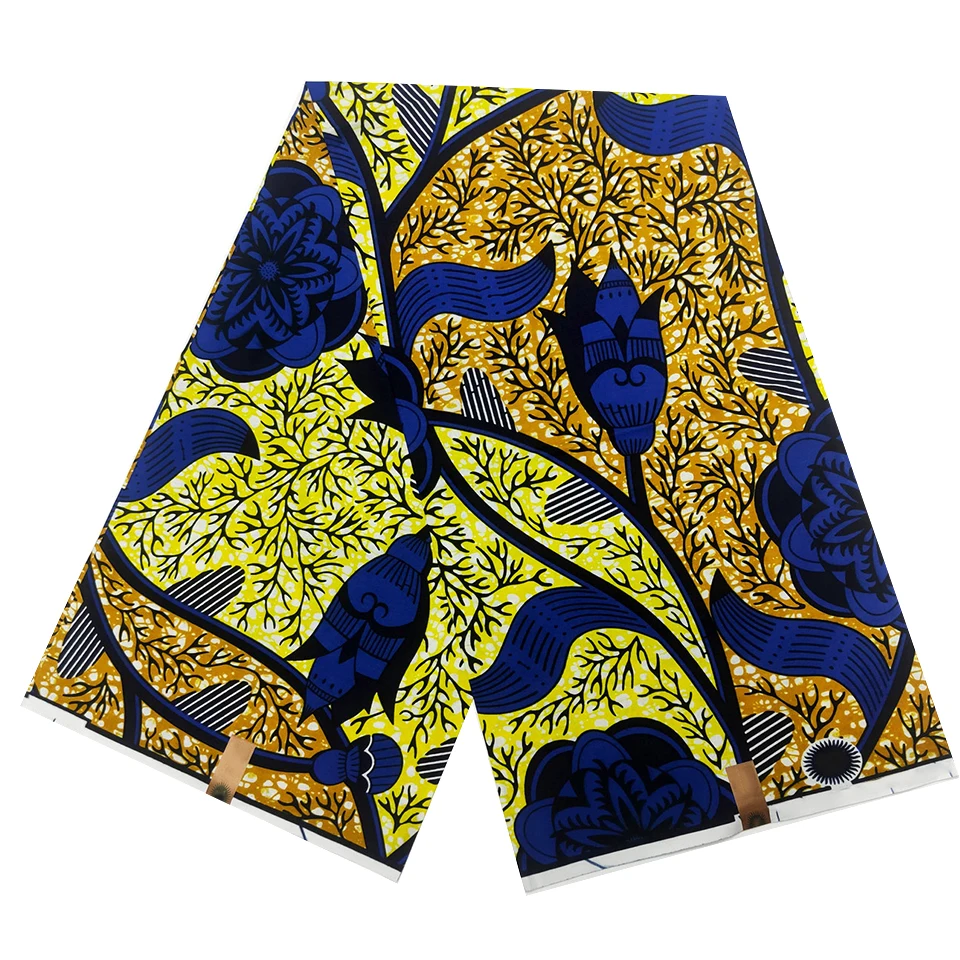 6 Yards Mitex Wax Print/ African Fabrics Kitenge/Pagnes/Tissues Africain/ Lapa/Chitenge HS-31