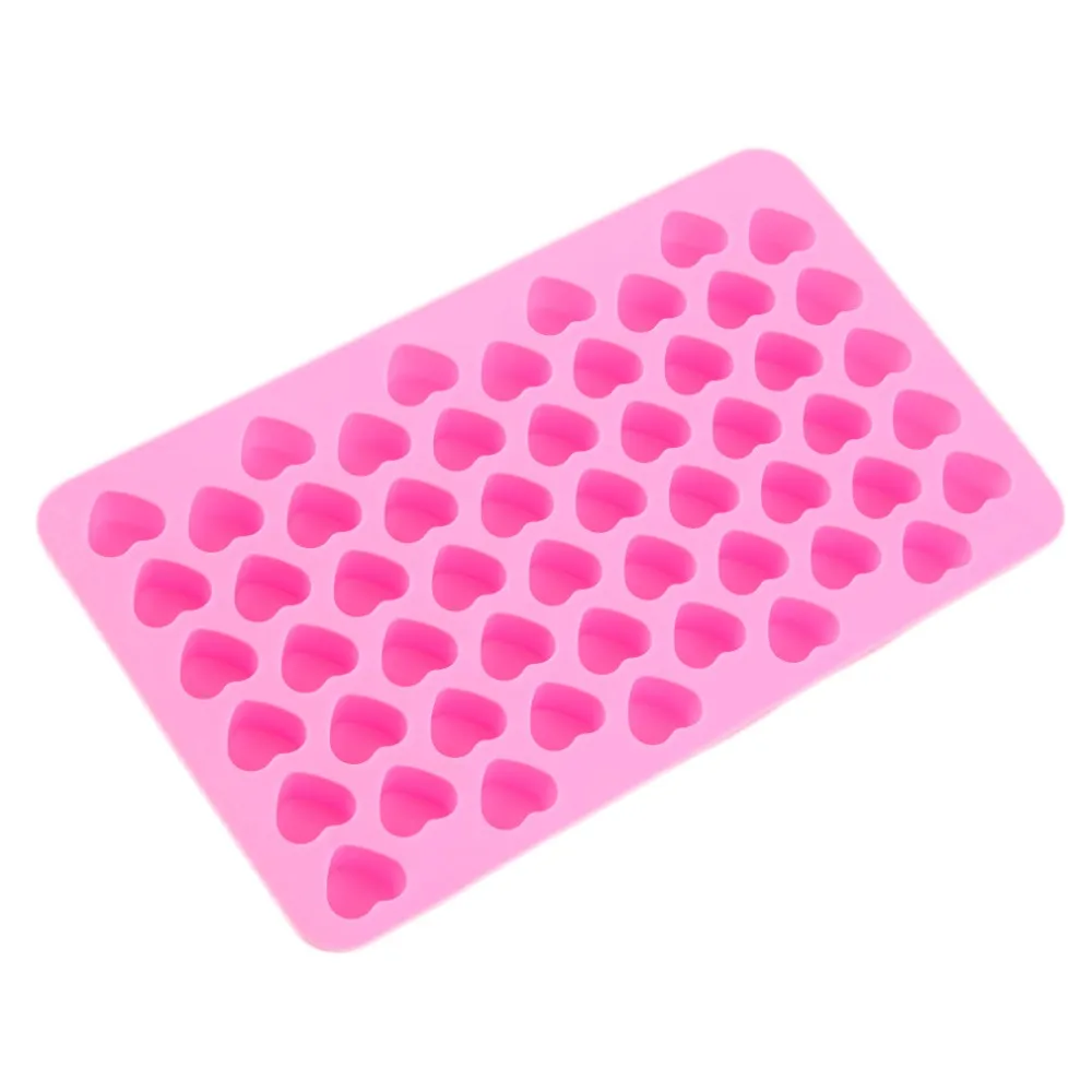 56 отверстия любящее сердце Форма силиконовые формы для шоколада желе конфет