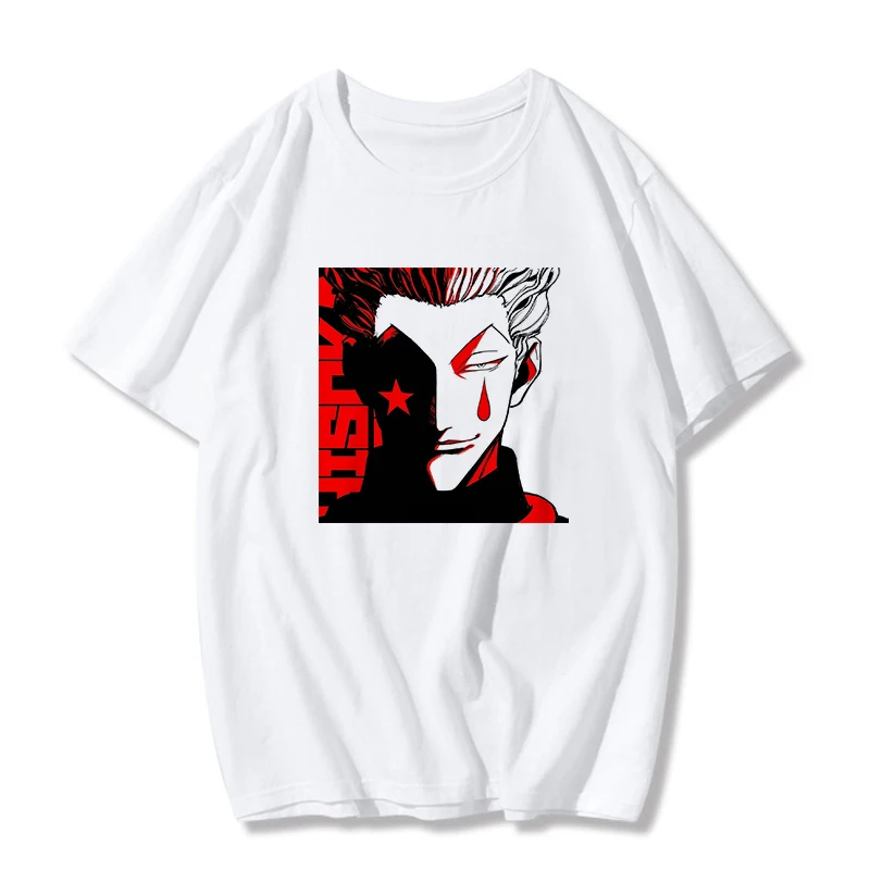 

Women's Casual Street T-shirt Funny Cartoon Pattern T-shirt Hunterx Print Casual Top Japanese Anime Short Sleeve Harajuku Tee