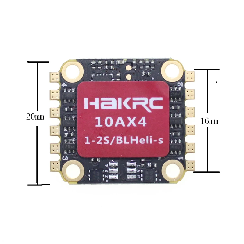 HAKRC 2S 10A 4 в 1 1-2S BLHeli_S/Dshot 600 ESC электронный контроллер скорости 16*16 мм для 90 RC