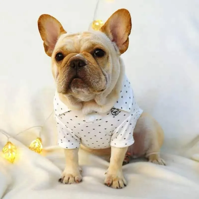 Рождественская Одежда для собак Милая футболка полных зимняя одежда французский