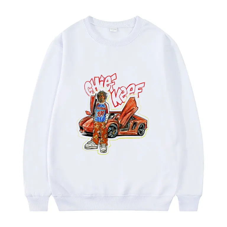 Уличная Толстовка Chief Keef в стиле хип-хоп, свободная хлопковая уличная одежда, повседневный Универсальный пуловер с длинным рукавом, Высокок...