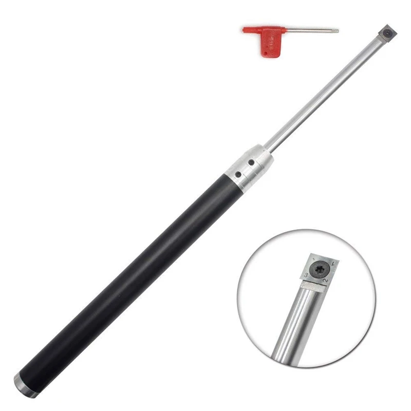 Wood Turning Tool Set Carbide Tipped Lathe Finisher/Rougher/Detailer/Hollower Set(4Pcs Bar+1Pcs Handle+1Pcs Wrench) with Ro | Инструменты