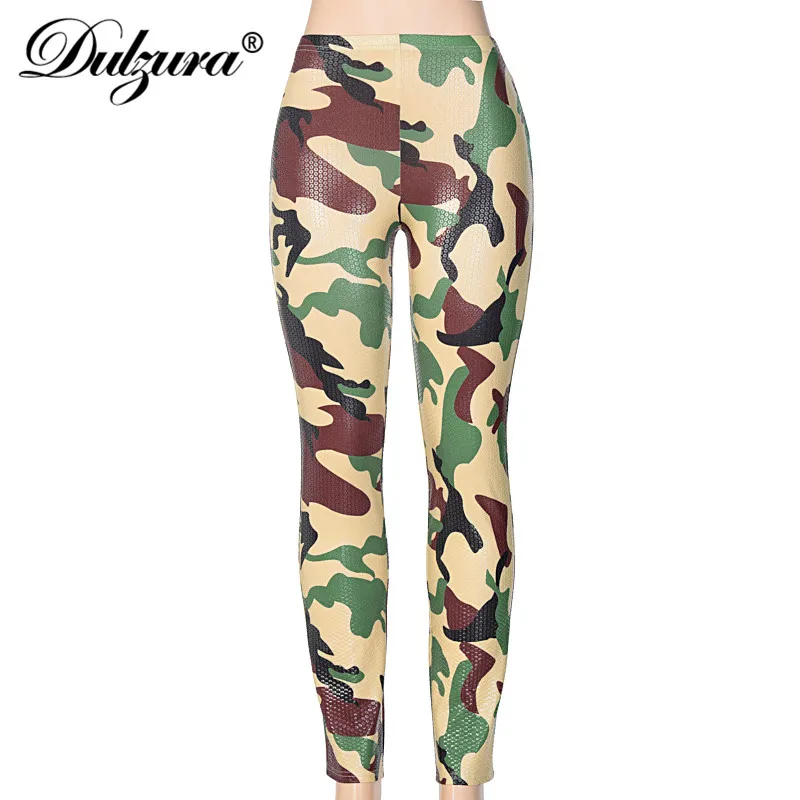 

Dulzura Camouflage Women Leggings High Waist Push Up Sexy Streetwear 2020 Autumn Winter Sporty Fitness Workout Sporting Legins