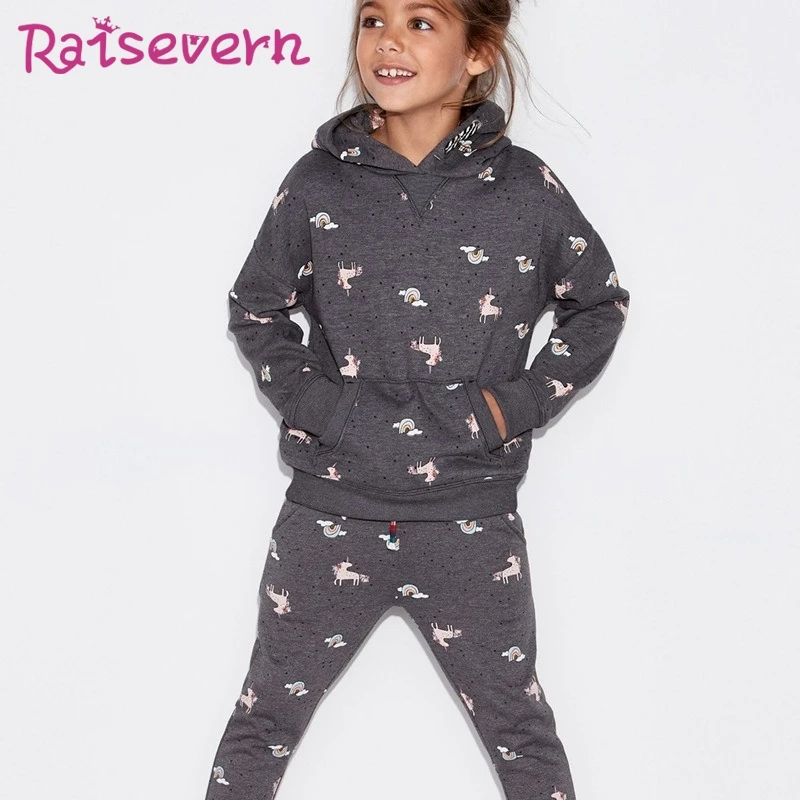 RAISEVERN вышивка Плащ для девочек ветровка с завязками зимние куртки капюшоном