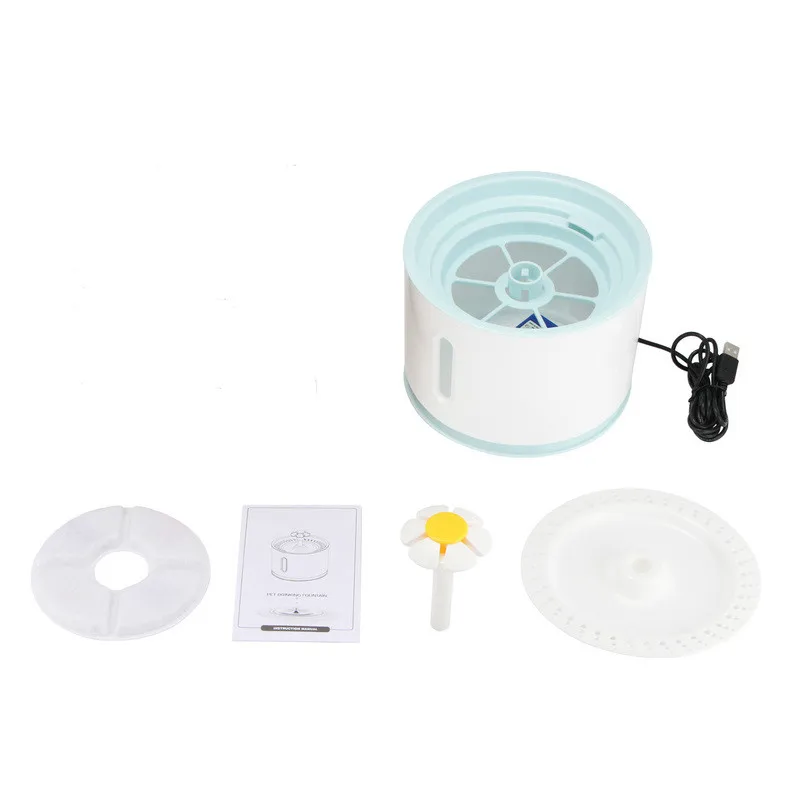 Автоматический фонтанчик с водой для кошек электрический поильник объемом 2 4 л