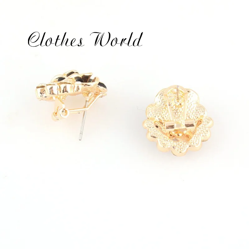 Серьги-гвоздики в Корейском стиле с цветком стразы модные серьги виде пиона для