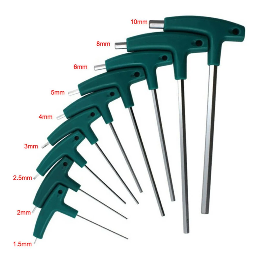 

Silver Hex Socket Screwdriver Hand Tools Supplies T-Handle Allen Key Driver