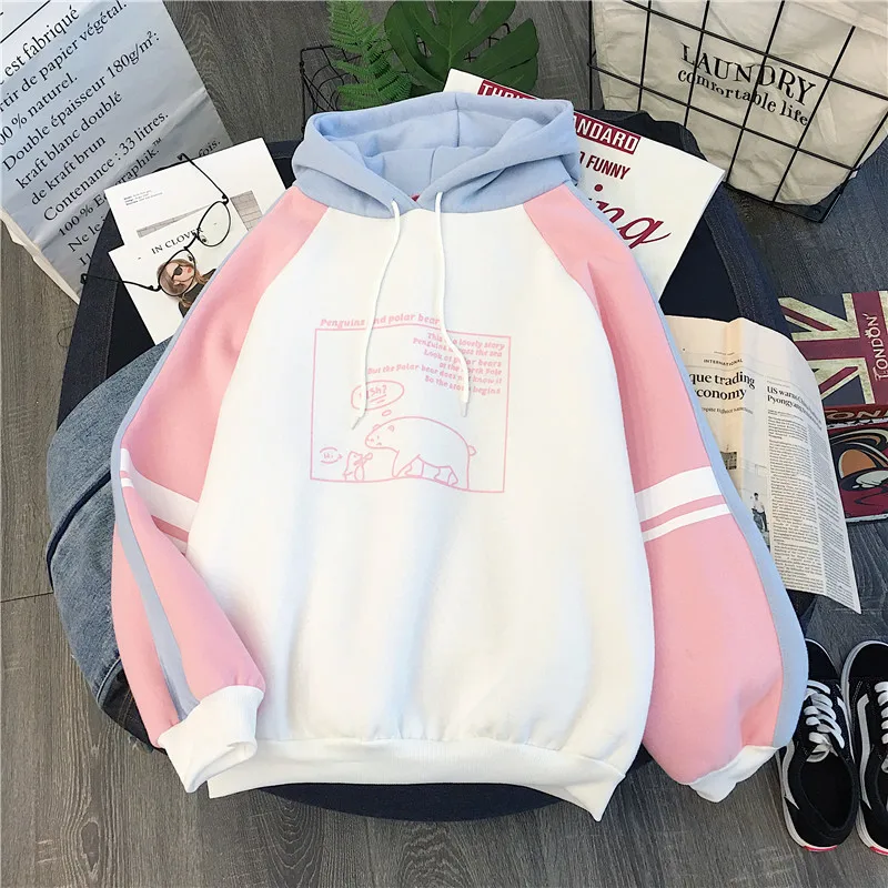 Осенне-зимние меховые и утолщенные санитарные платья женские толстовки новая Корейская версия Студенческая Свободная куртка с длинными рукавами