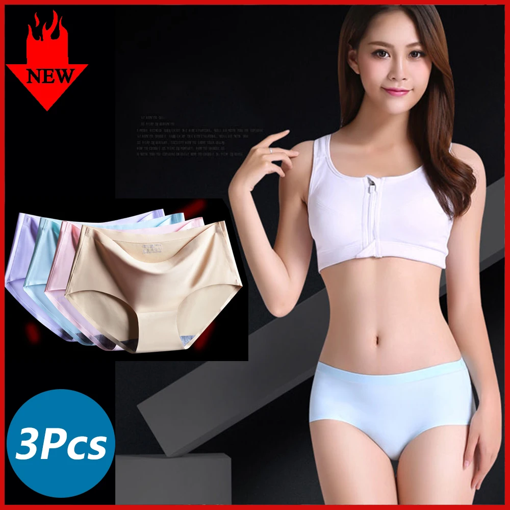

Трусы женские бесшовные, из вискозы, 3 шт./лот
