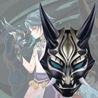 Полимерная маска для косплея Genshin Impact Xiao, фотореквизит