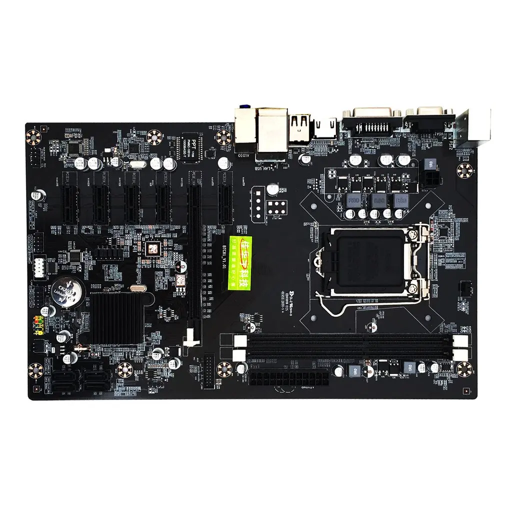 H81 BTC материнская плата 6 GPU Mining LGA1150 cpu DDR3 ПАМЯТЬ высокая скорость USB3.0 порты