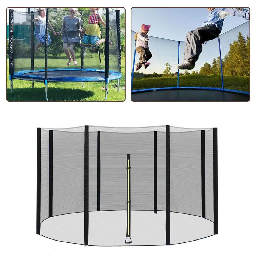 

10-14FT Trampoline Enclosure Durable Safe Nylon Anti-fall High Quality Protection Net For Outdoor Children Injury Prevention