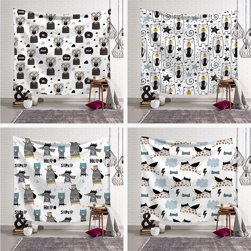 Красивый гобелен альпака Настенный декор различные стили психоделический