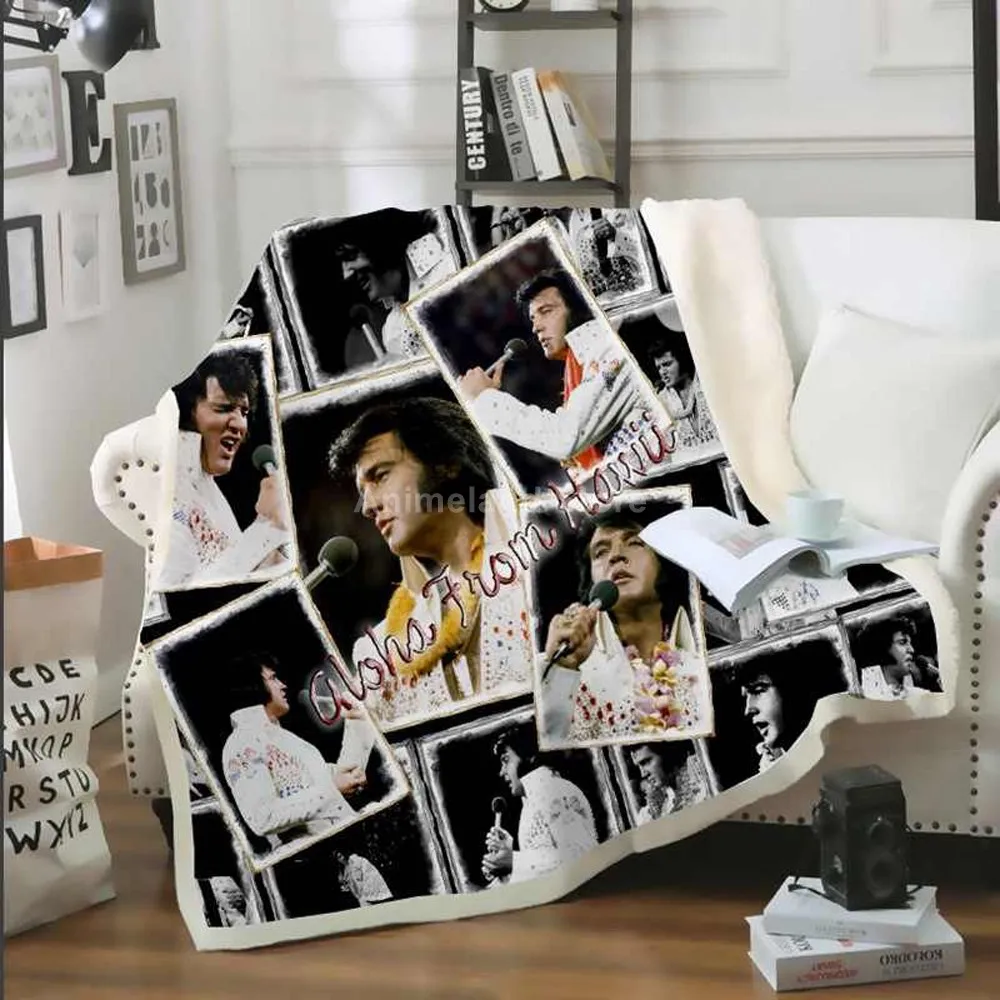 Флисовое одеяло Elvis Presley с 3D принтом s для кровати домашний текстиль роскошный