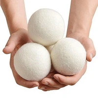 5pcsset 4cm reusable wool dryer balls organic wool natural laundry fabric softener premium