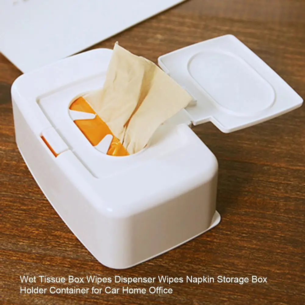 Wet Tissue Box Wipes Dispenser Portable Napkin Storage Holder Container For Car Home Office Pojemnik Na Chusteczki | Дом и сад