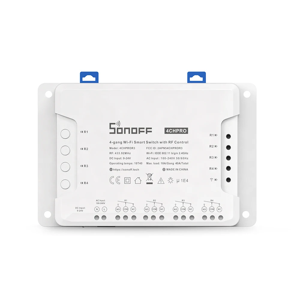 Умный Wi-Fi переключатель Sonoff 4CH PRO R3 4 клавиши блокировка самоблокирующийся режим