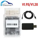 Новейший OBD V1.95 V1.20 OBD 1,95 1,20 ECU Инструмент для обновления openport 2,0 передача стабильного реального считывания OBD с USB-ключом