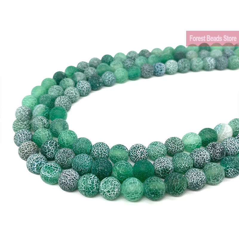 Натуральный морозный Краб зеленые Агаты круглые бусины 15 &quotнитка 6 8 10 мм Diy