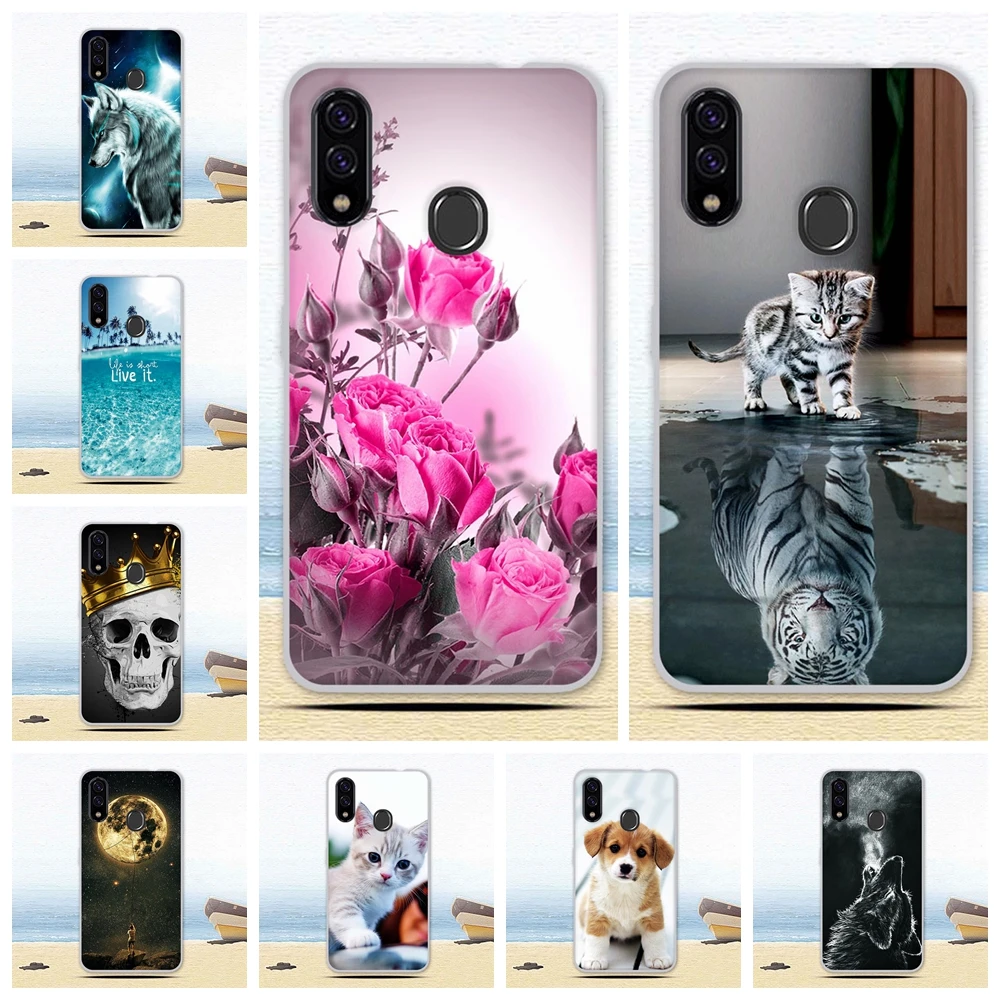Чехол A для ZTE Blade A3 A5 A7 2019 милый мягкий силиконовый чехол с животными телефона V10 Vita