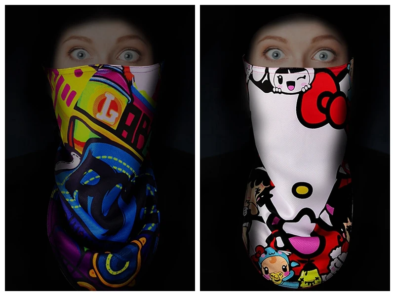 Adult Ski bicycle Face Mask Cycling Winter Warm bike Scarf Protection half Face Mask Snowboard Hood Balaclavas mens kids women